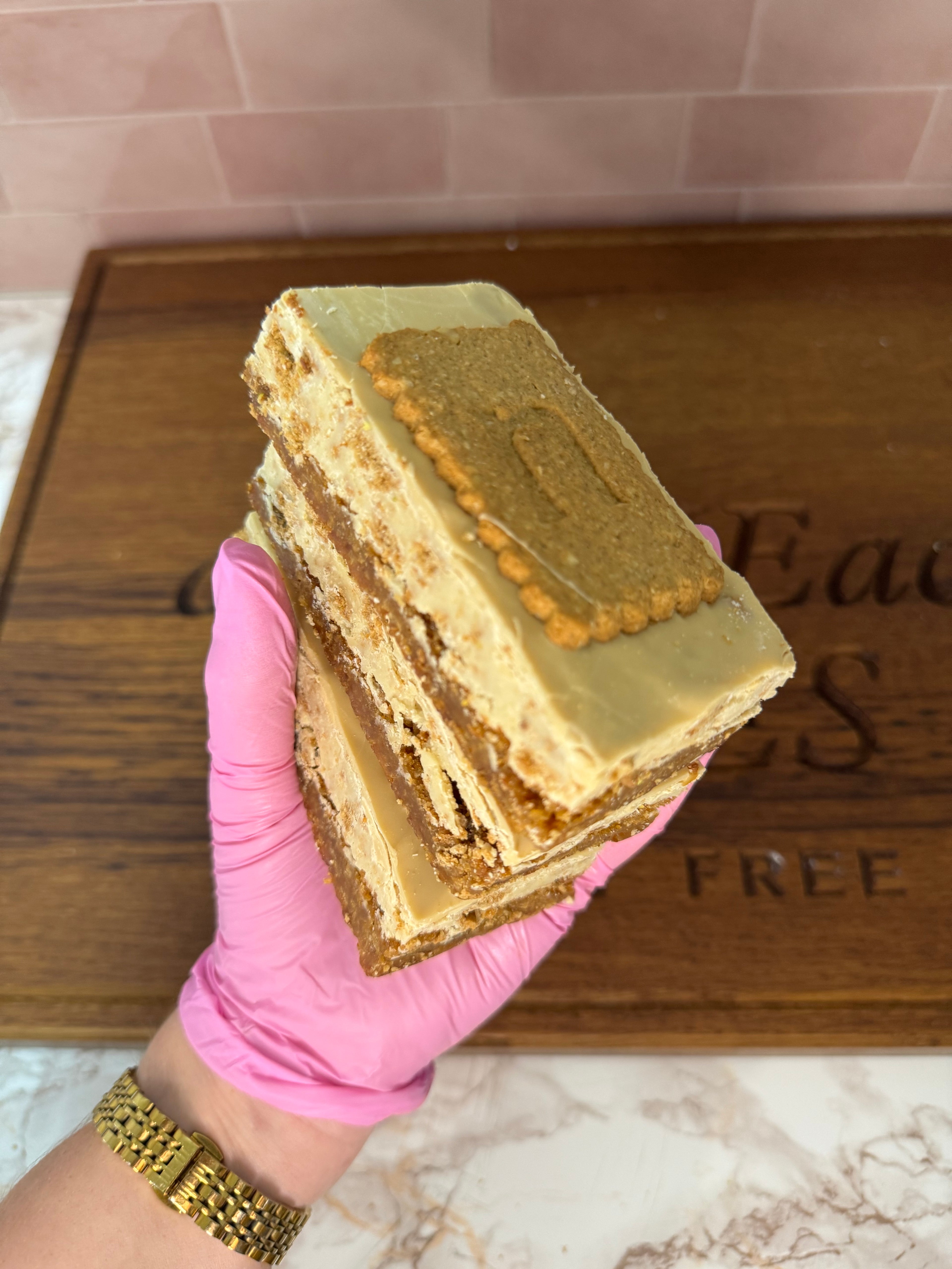 Biscoff inspired Fudge Blondie