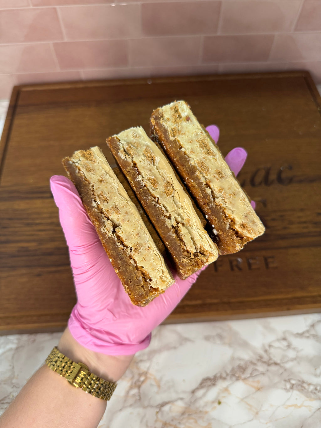 Biscoff inspired Fudge Blondie