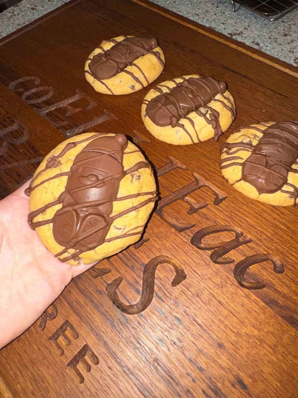 Kit Kat Santa cookies