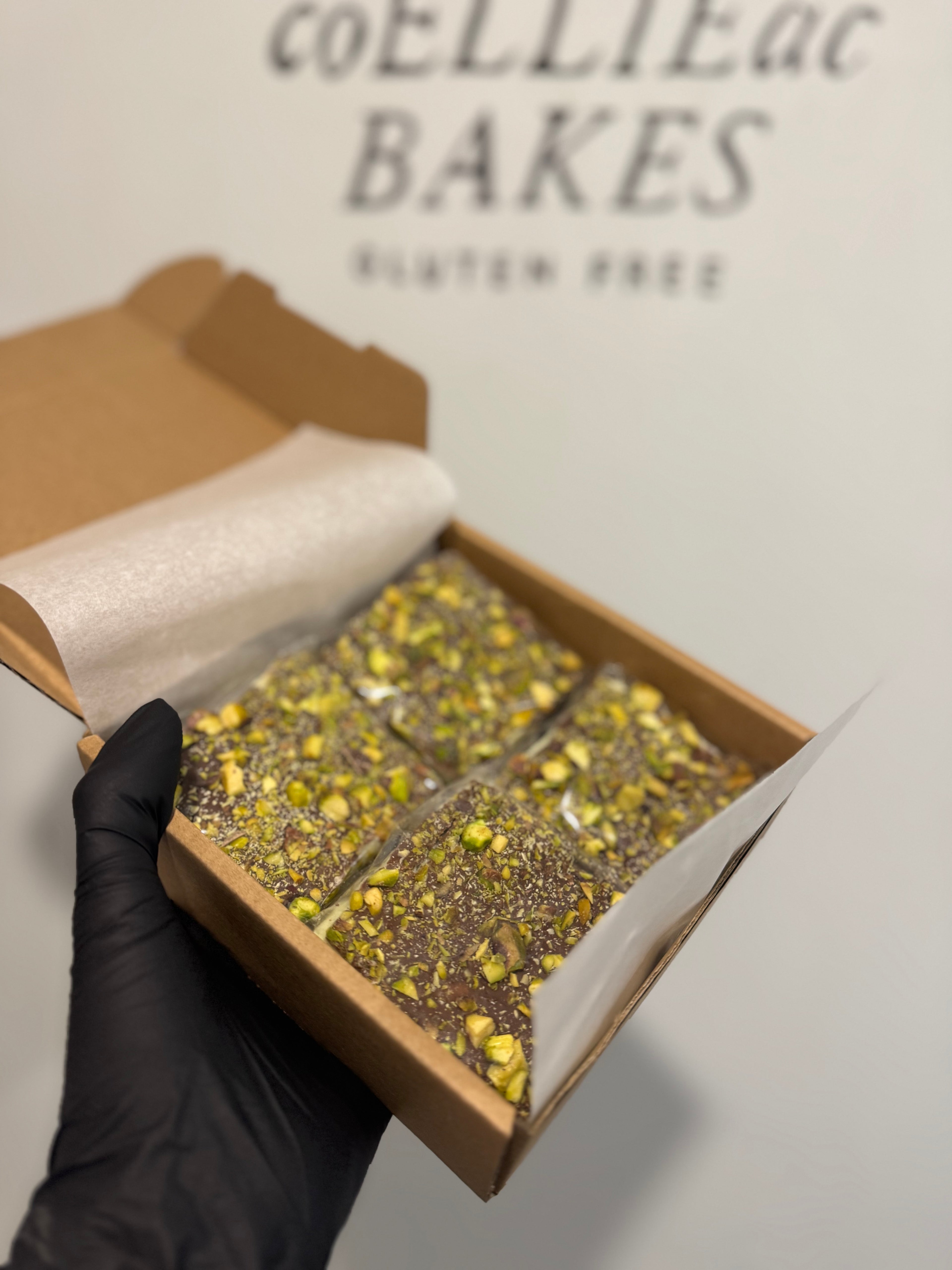 Box of Pistachio Brownies