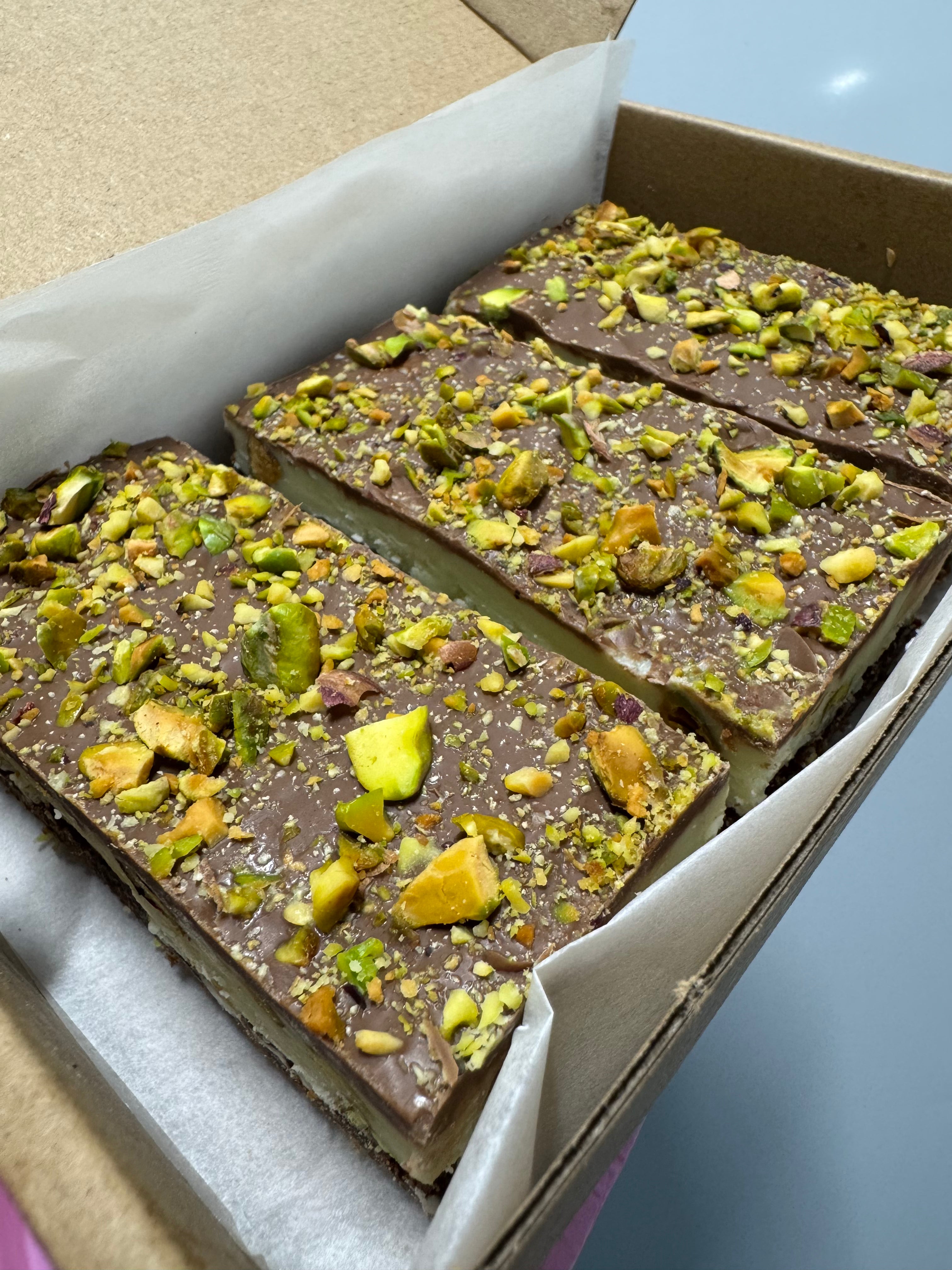 Pistachio Fudge Brownie